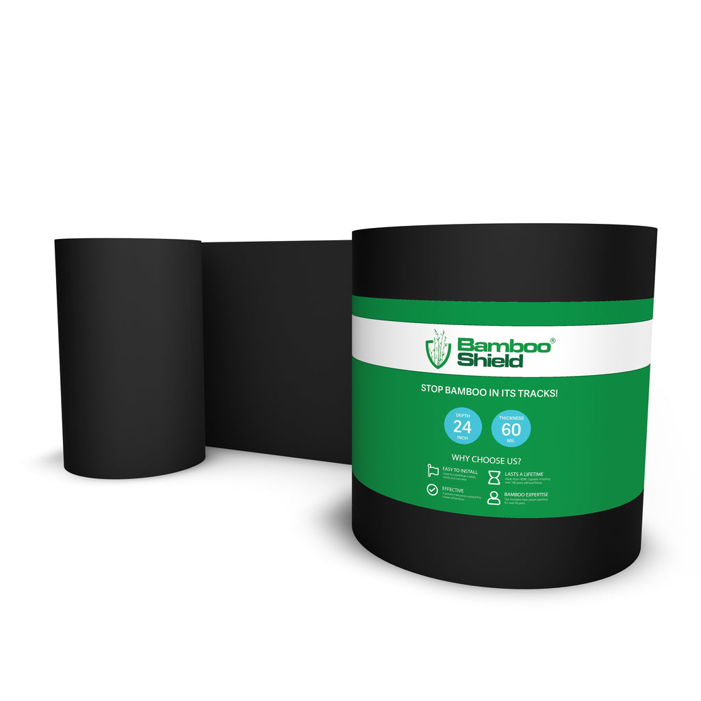 Roll of Bamboo Shield root barrier, 24 in deep, 60 mil
